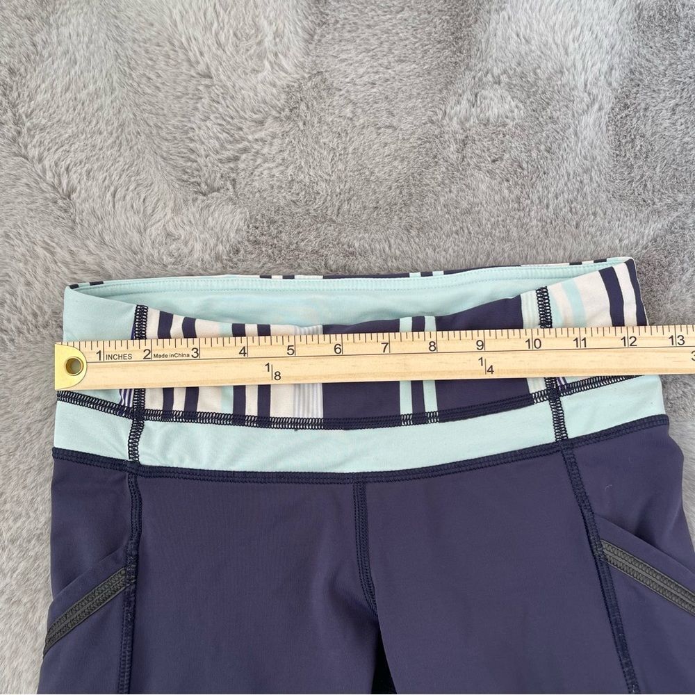 Lululemon Womens Size 4 Blue Run A Marathon II Cropped Legging - Picture 16 of 16